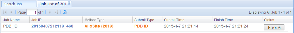 Job Agent Error AllositePro Help